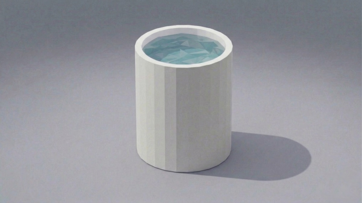 Circular rigid cold plunge tub without chiller unit